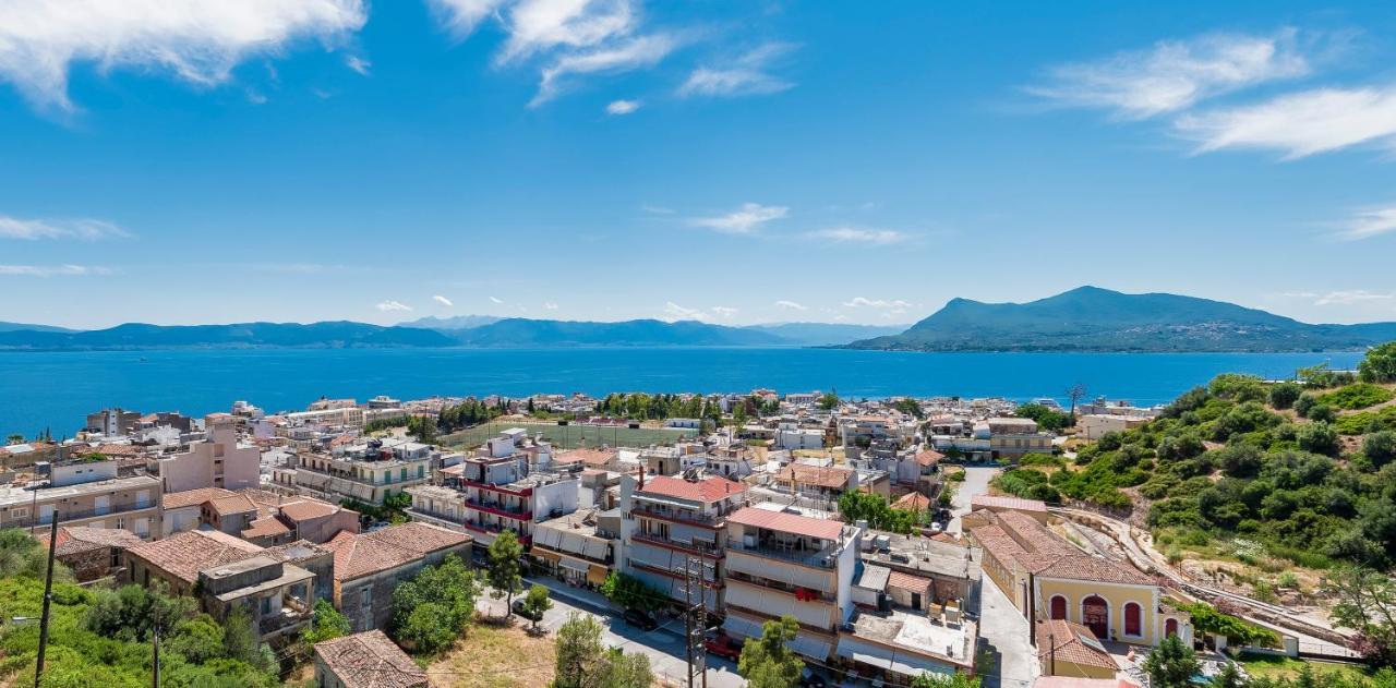 Villa Panoramic View!Penthouse 120Qm Of Sea & Mountain Loutra Edipsou  Esterno foto