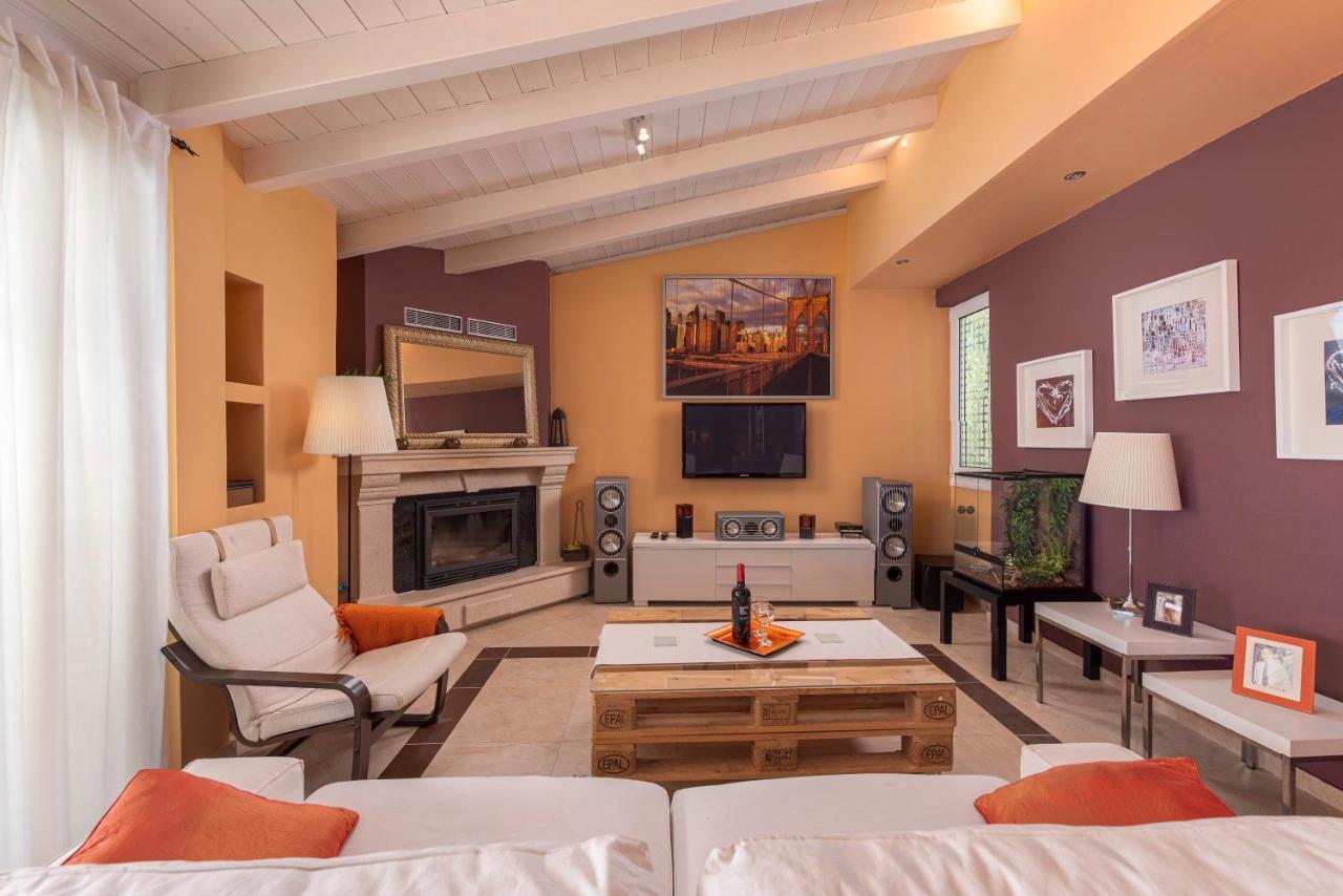 Villa Panoramic View!Penthouse 120Qm Of Sea & Mountain Loutra Edipsou  Esterno foto